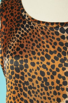 Animal pattern printed tank top Yves Saint Laurent Rive Gauche