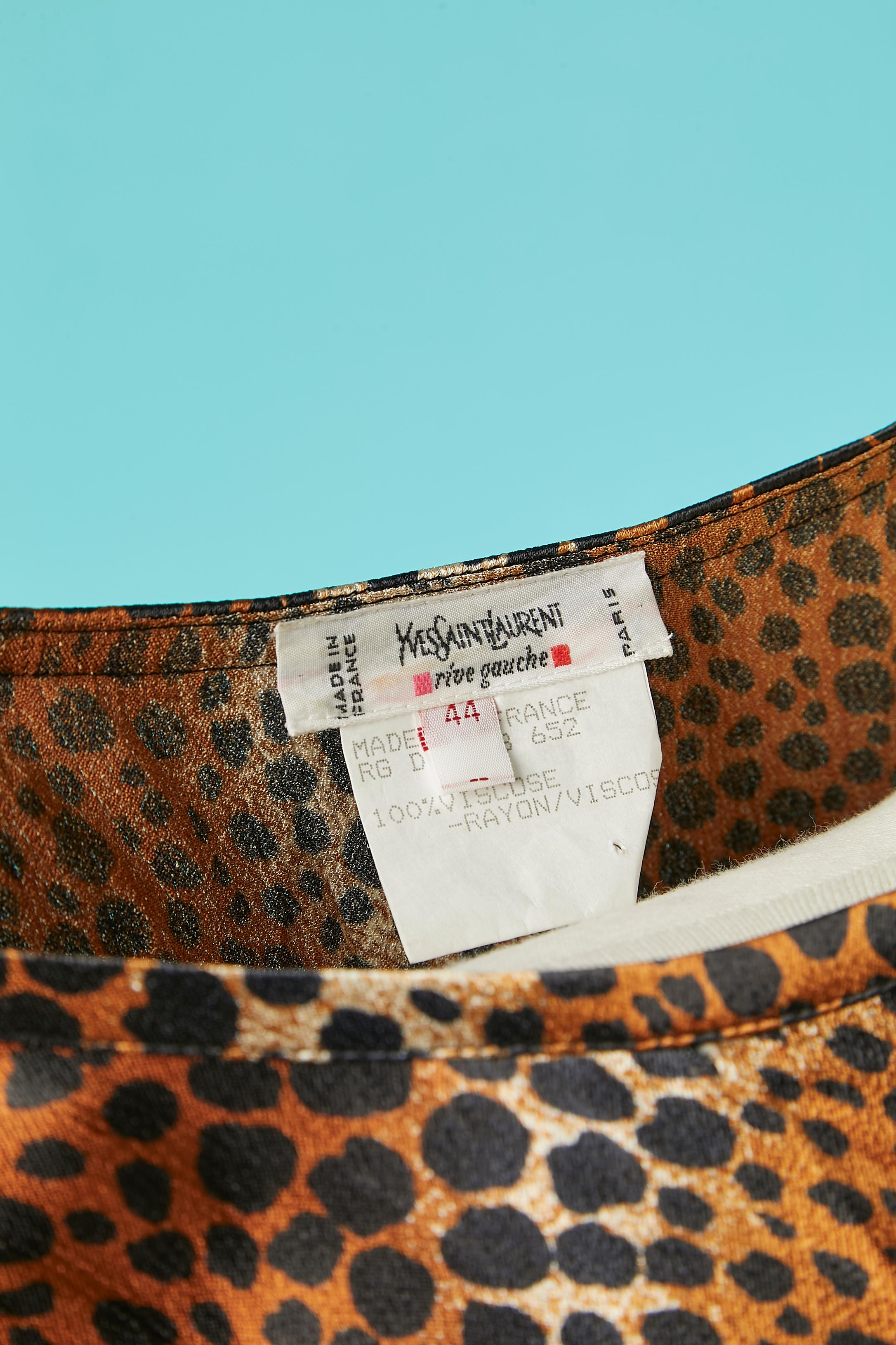 Débardeur imprimé de motifs d'animaux Yves Saint Laurent Rive Gauche Pour femmes en vente