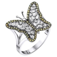 0,48 Karat Diamant Schmetterlingsring