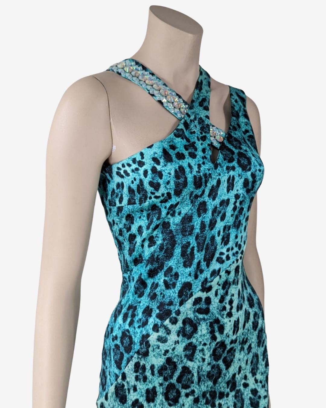 Maxi vestido con estampado animal de la Colección Otoño 2012 en venta 3