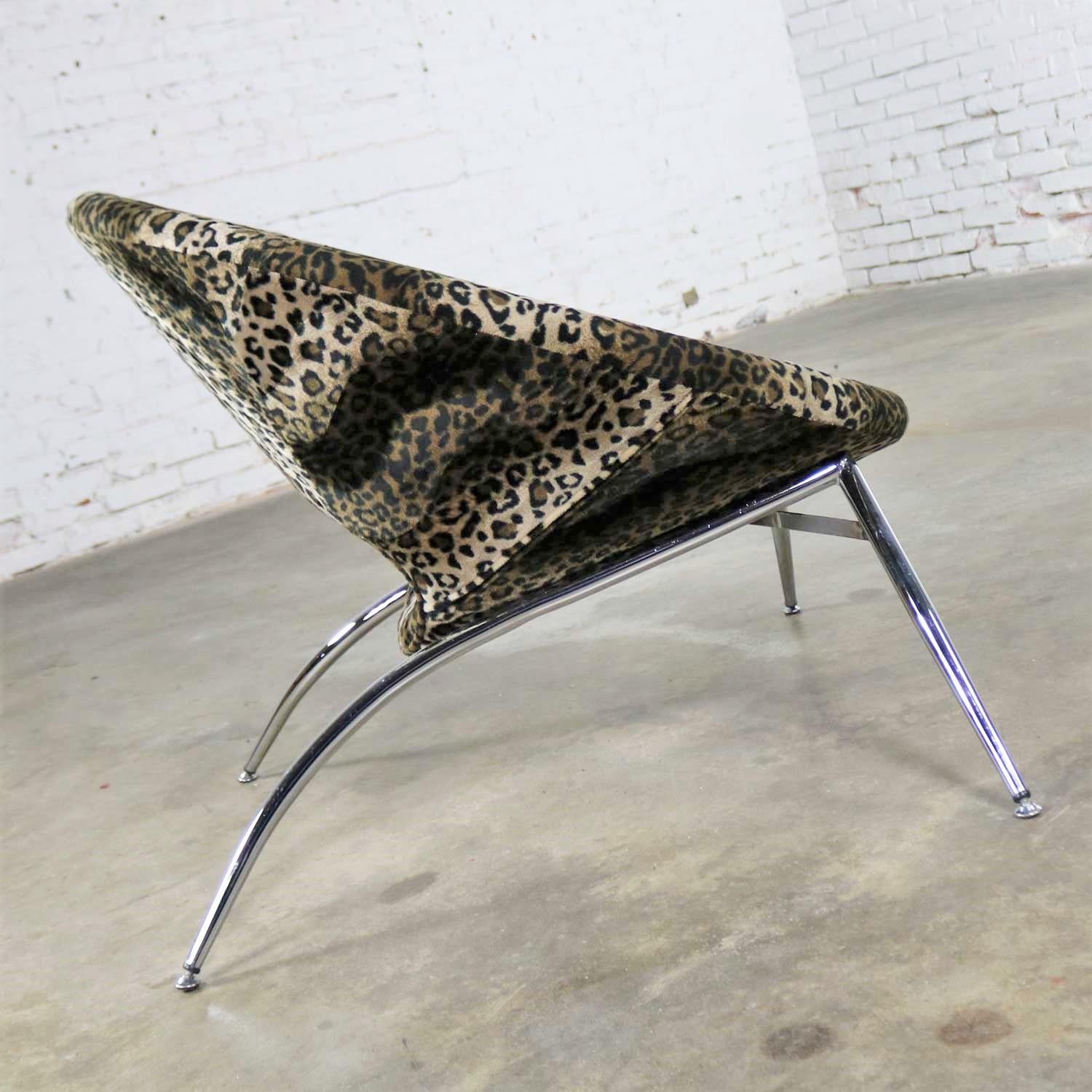 leopard print tub chair