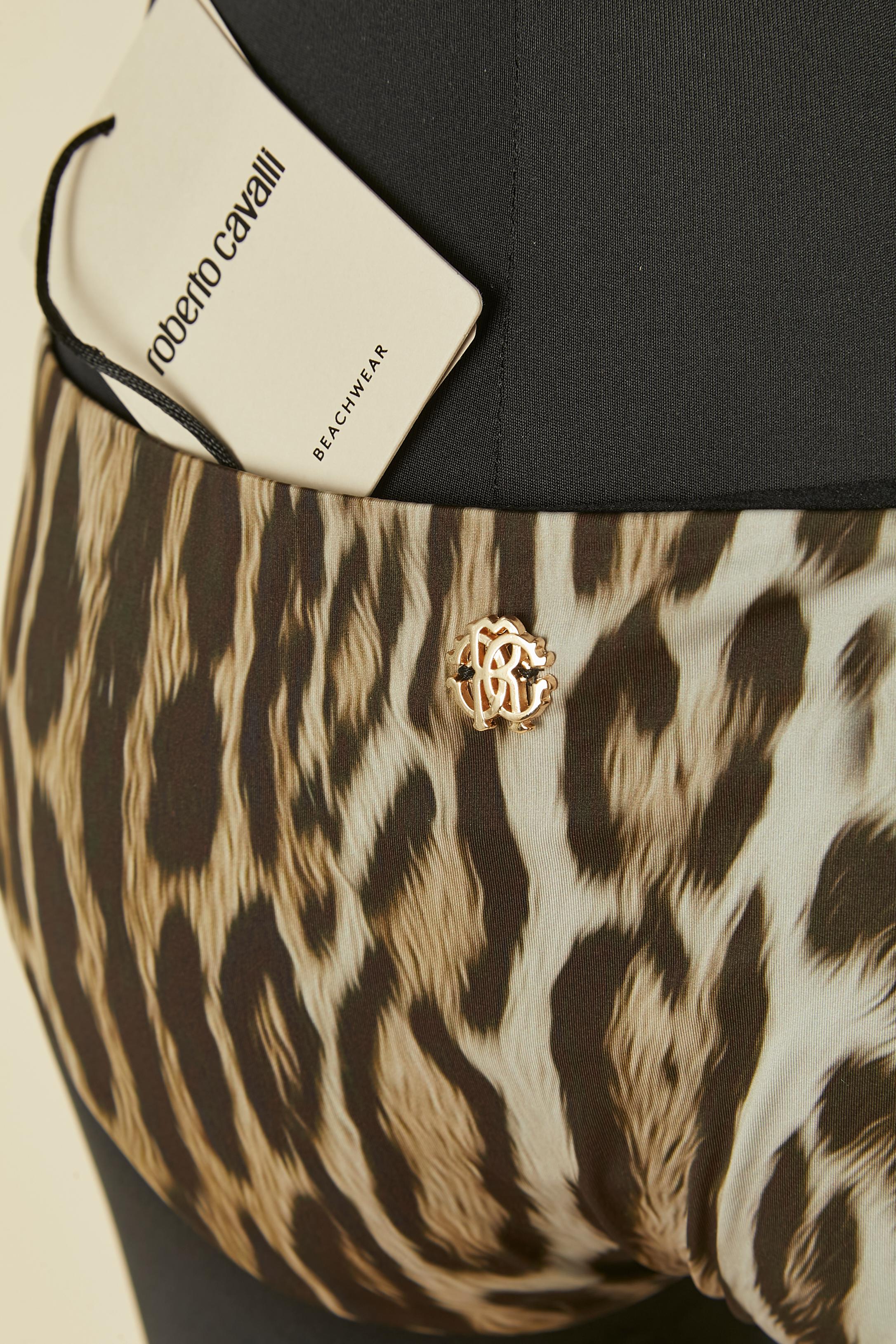 Bikini imprimé animal ROBERTO CAVALLI Beachwear Nouveau avec étiquette en vente 3