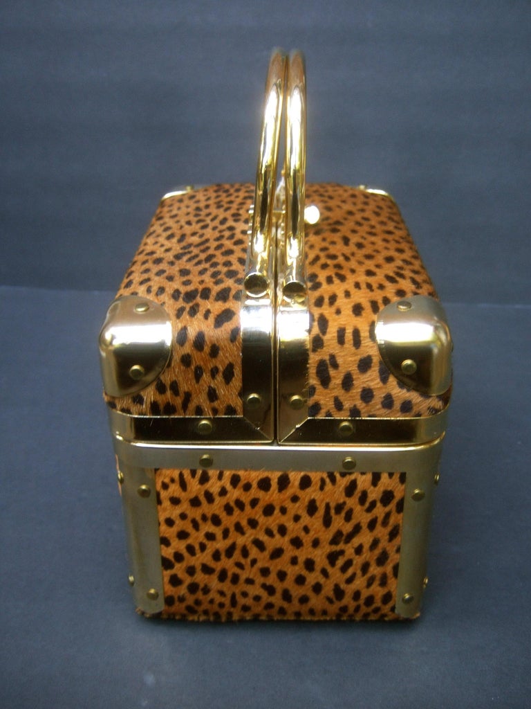 Outstanding vintage Lisette cork box bag purse handbag