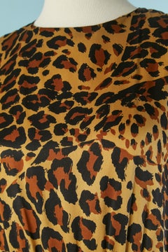 Animal print cocktail dress Saint Laurent Rive Gauche