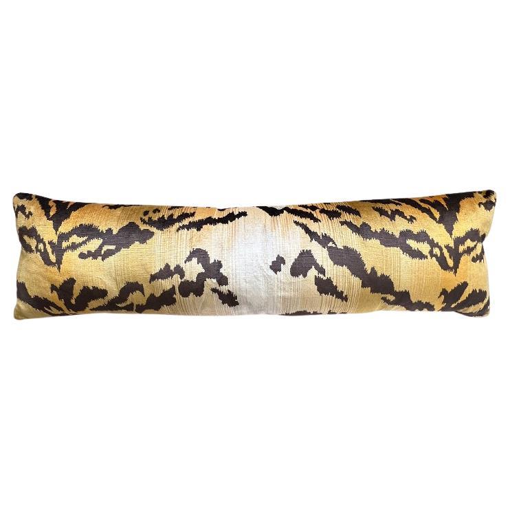Animal Print le Tiger Lumbar Pillow with Down Fill  For Sale