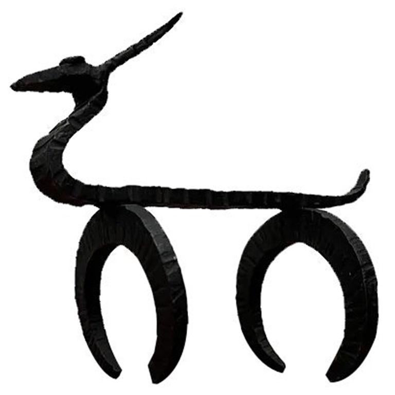 Sculpture d'animal en fer forgé, années 1960