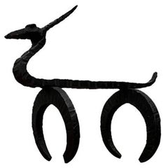 Escultura animal en hierro forjado, años 60