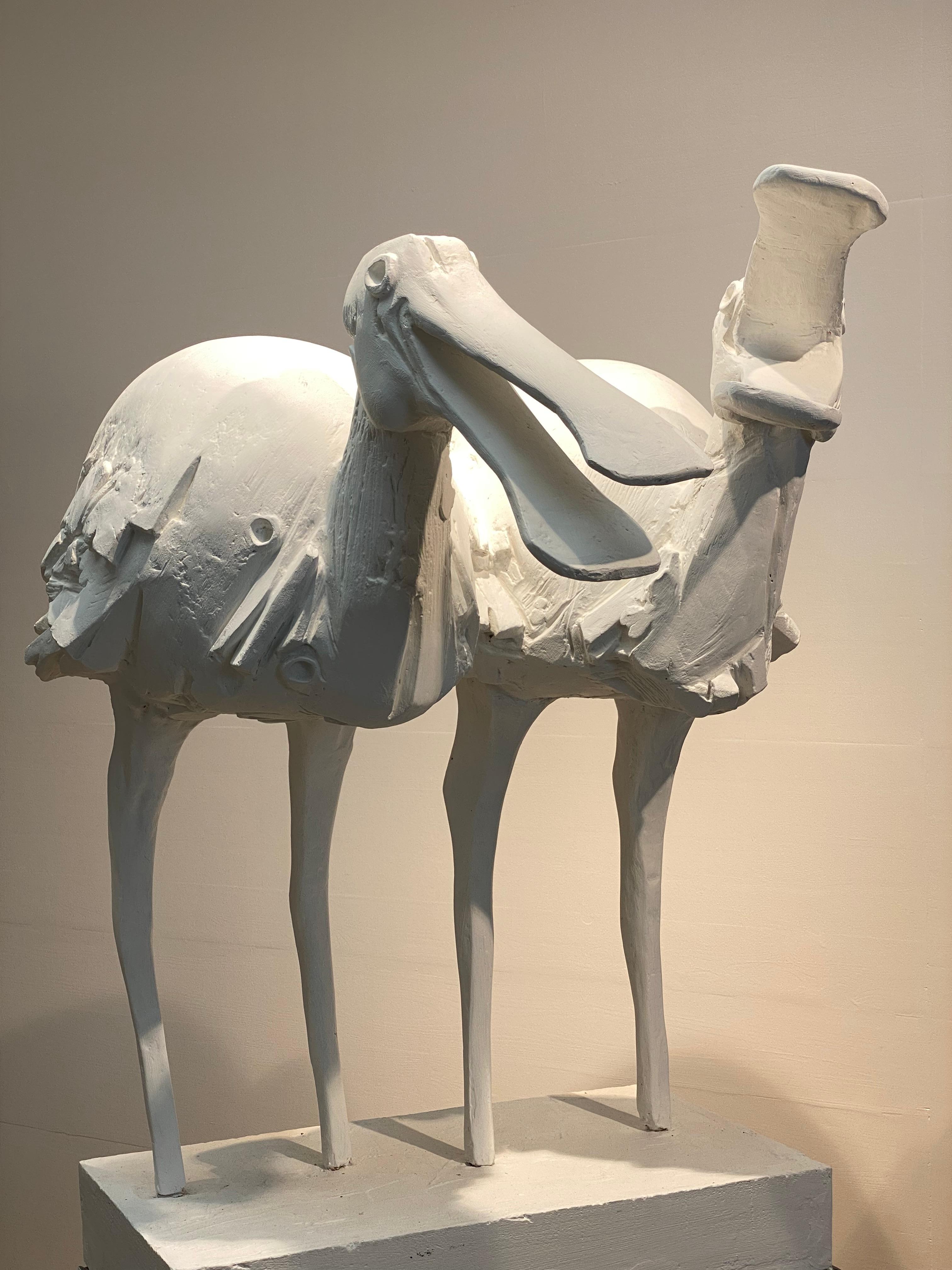 Scultura animale di 2 uccelli goletta in vendita 7