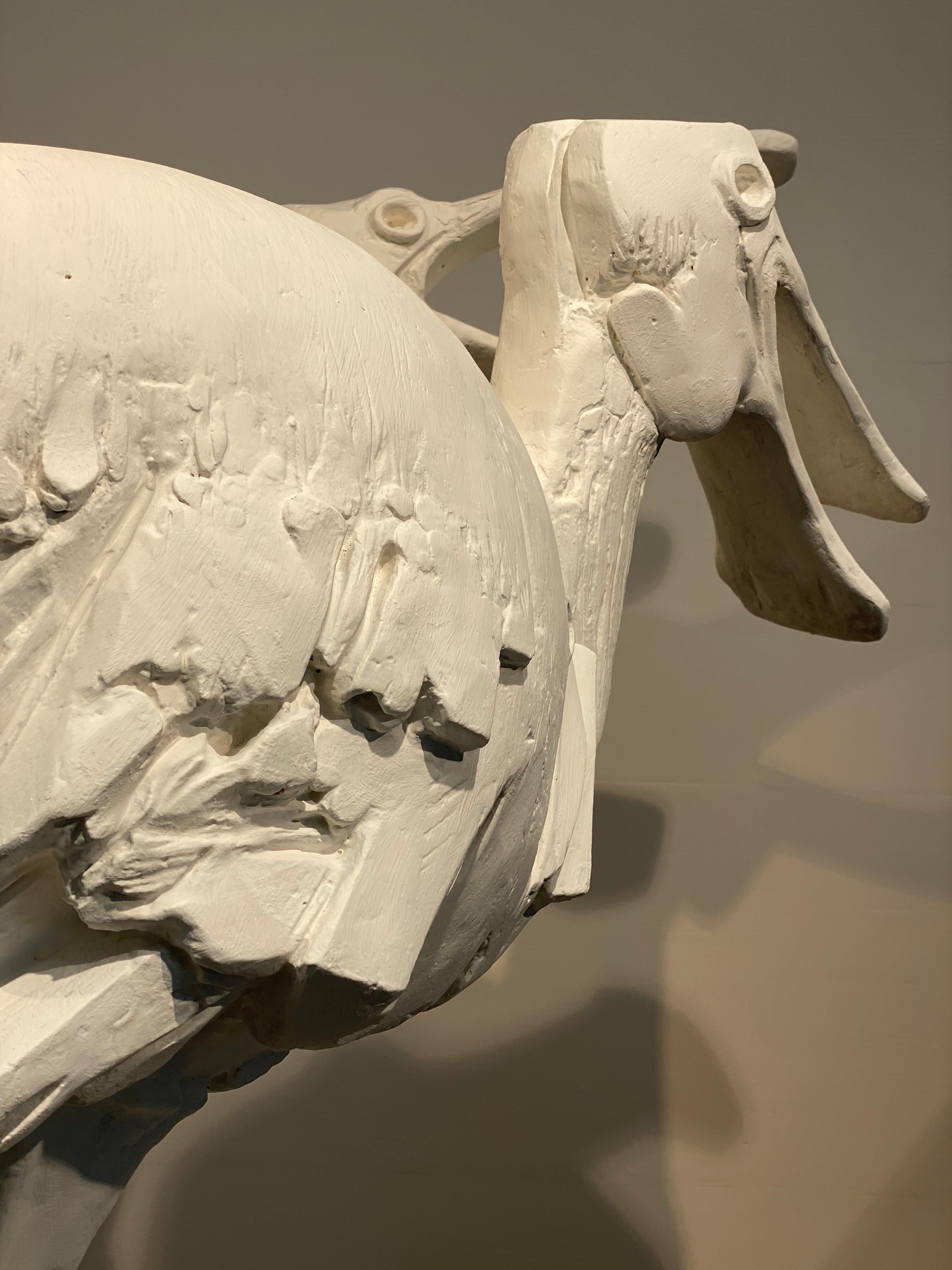 Scultura animale di 2 uccelli goletta in vendita 9