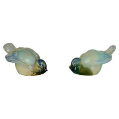 Animal Sculptures Seguso Vetri d'Arte Murano Glass Midcentury Italy 40s Set of 2