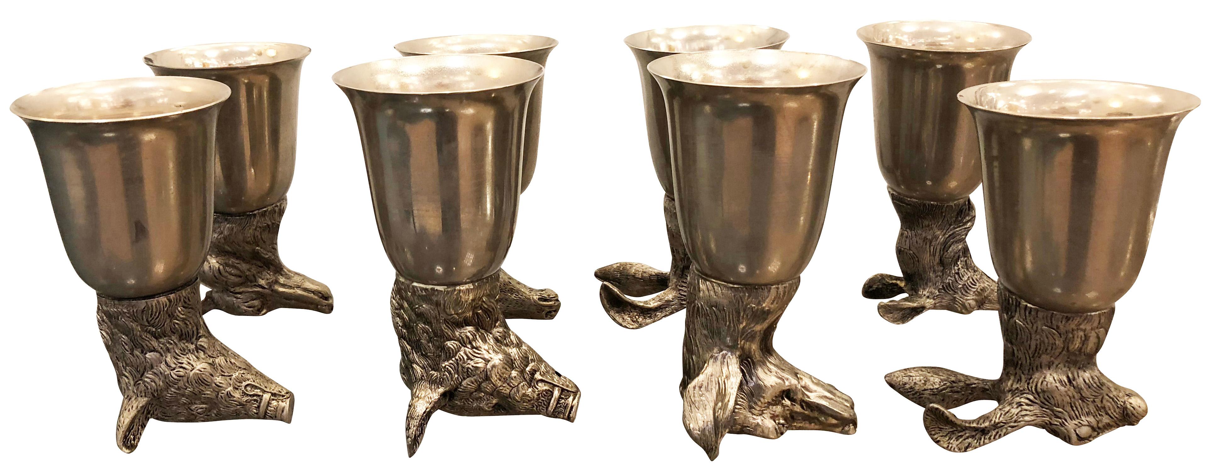 Animal Stirrup Cups Attributed to Gucci In Good Condition In New York, NY