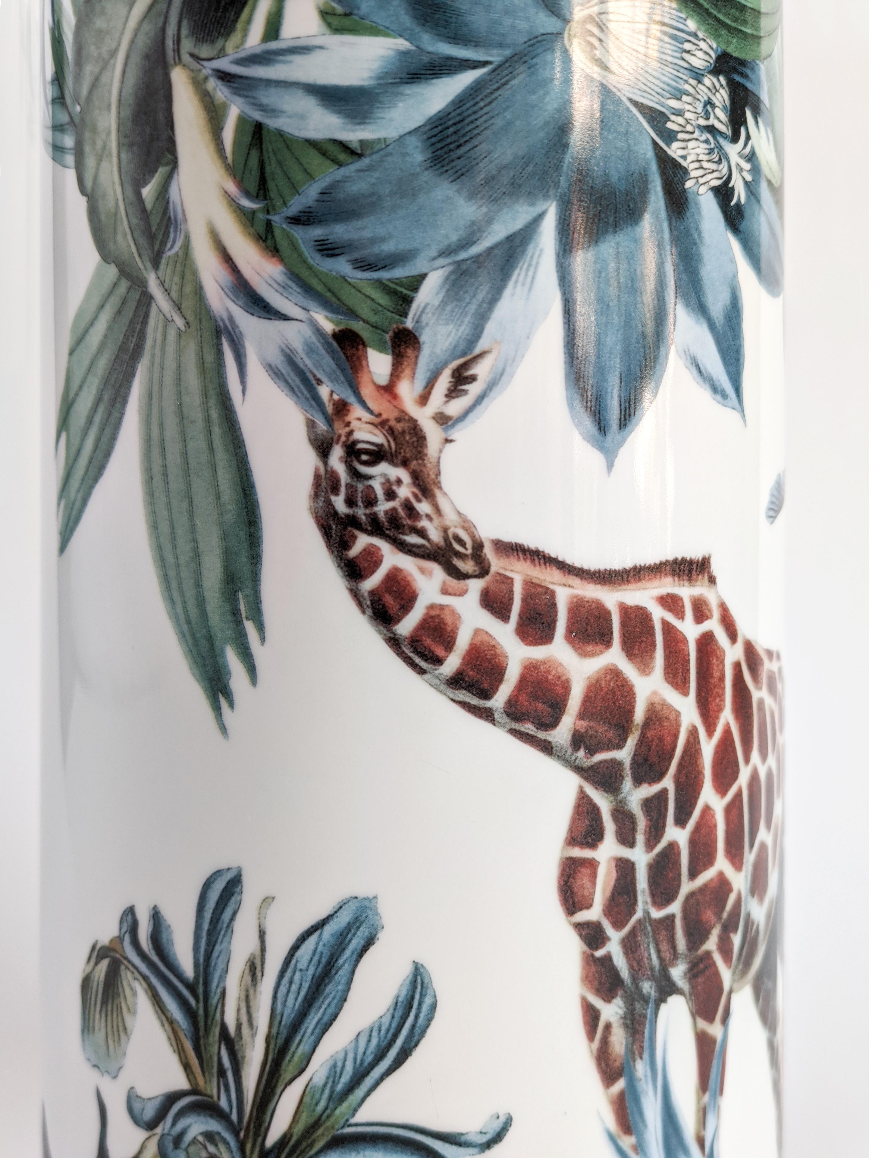 italien Animalia, vase en porcelaine contemporain au design décoratif de Vito Nesta en vente