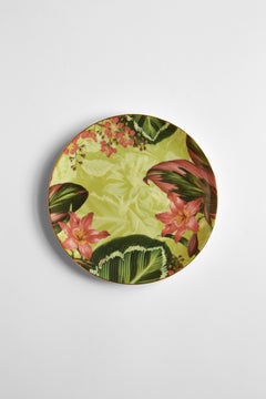 Animalia, Six Contemporary Porcelain Dessert Plates with Decorative Design