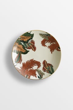 Animalia, Six Contemporary Porcelain Soup Plates with Decorative Design