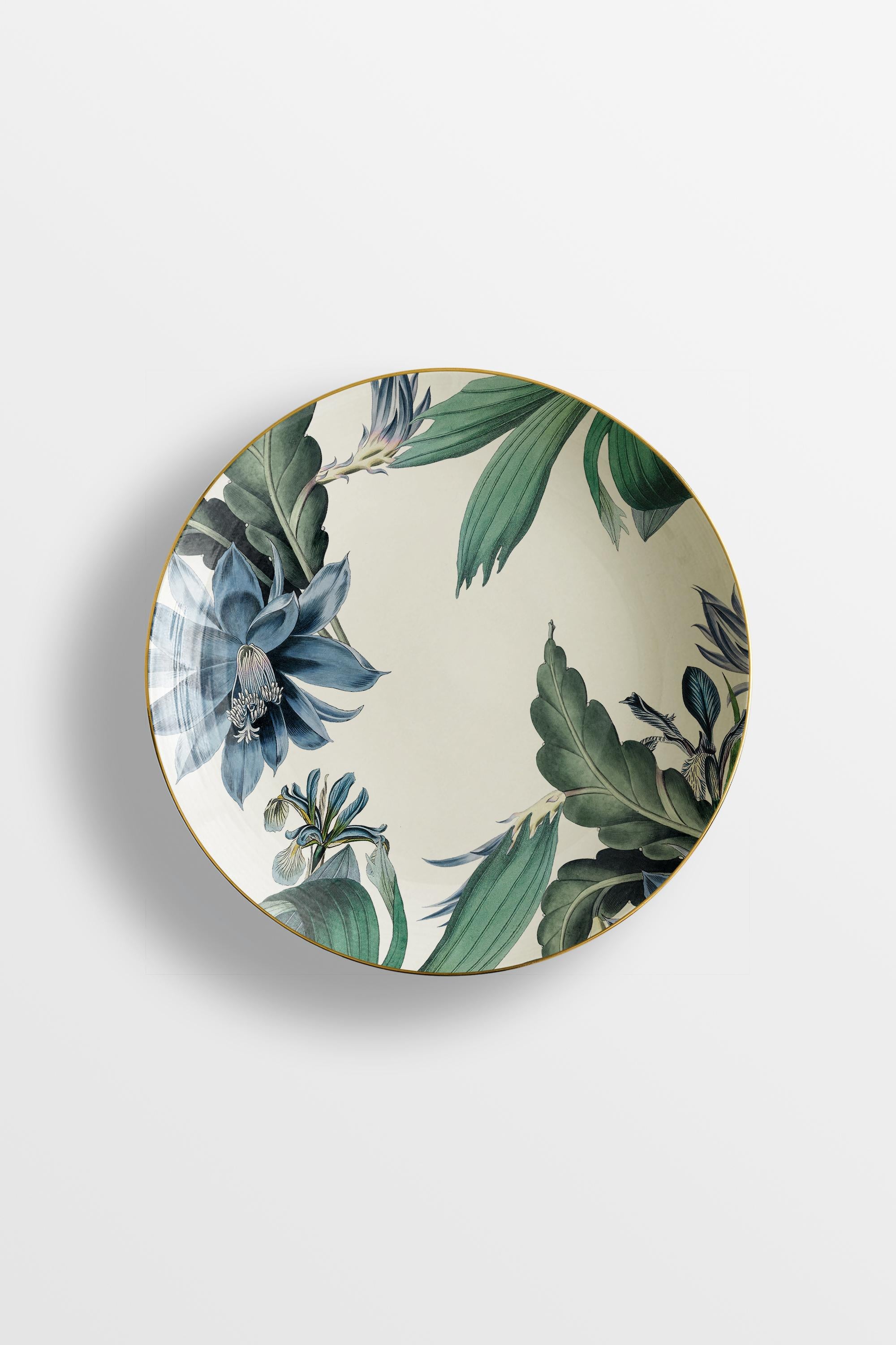 Animalia, Six Contemporary Porcelain Soup Plates with Decorative Design In New Condition For Sale In Milano, Lombardia