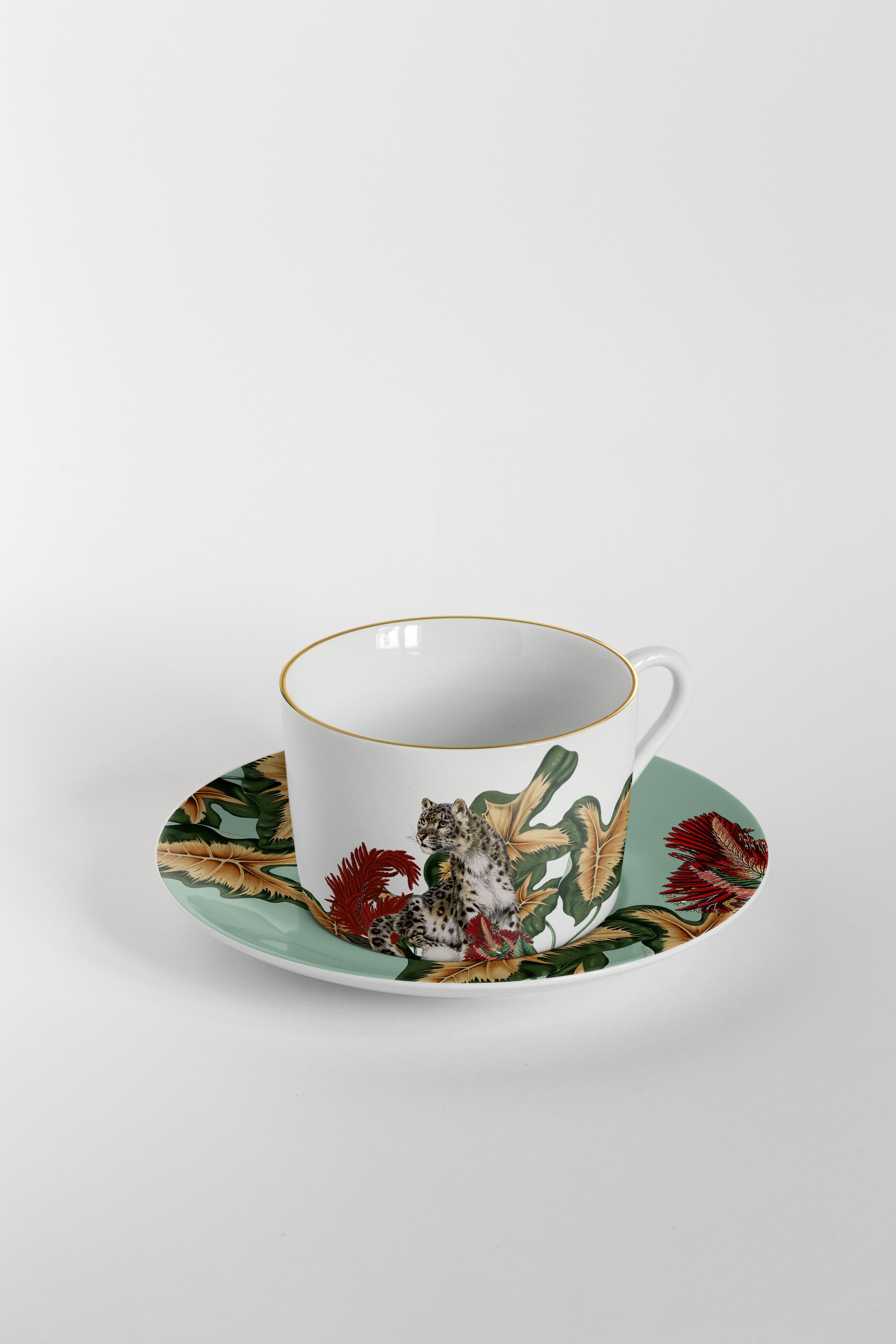 Im Frühling machen sich die Tiere auf der ganzen Welt auf die Suche nach ihrer zweiten Apfelhälfte.
Teeservice mit 6 Kaffeetassen und Tellern.
