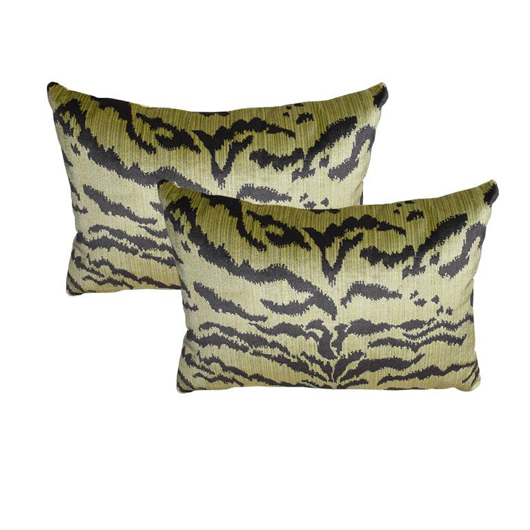 tiger print pillows