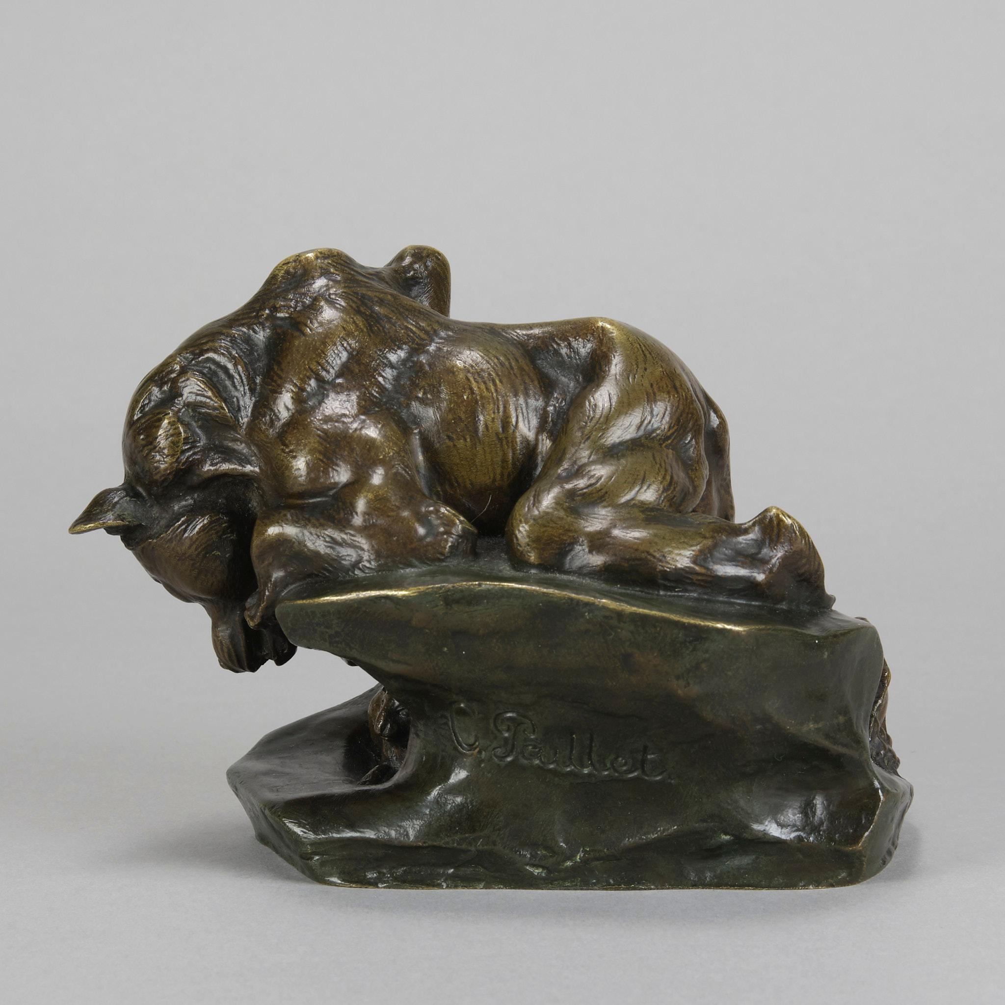 20th Century Animalier Bronze Sculpture Entitled 