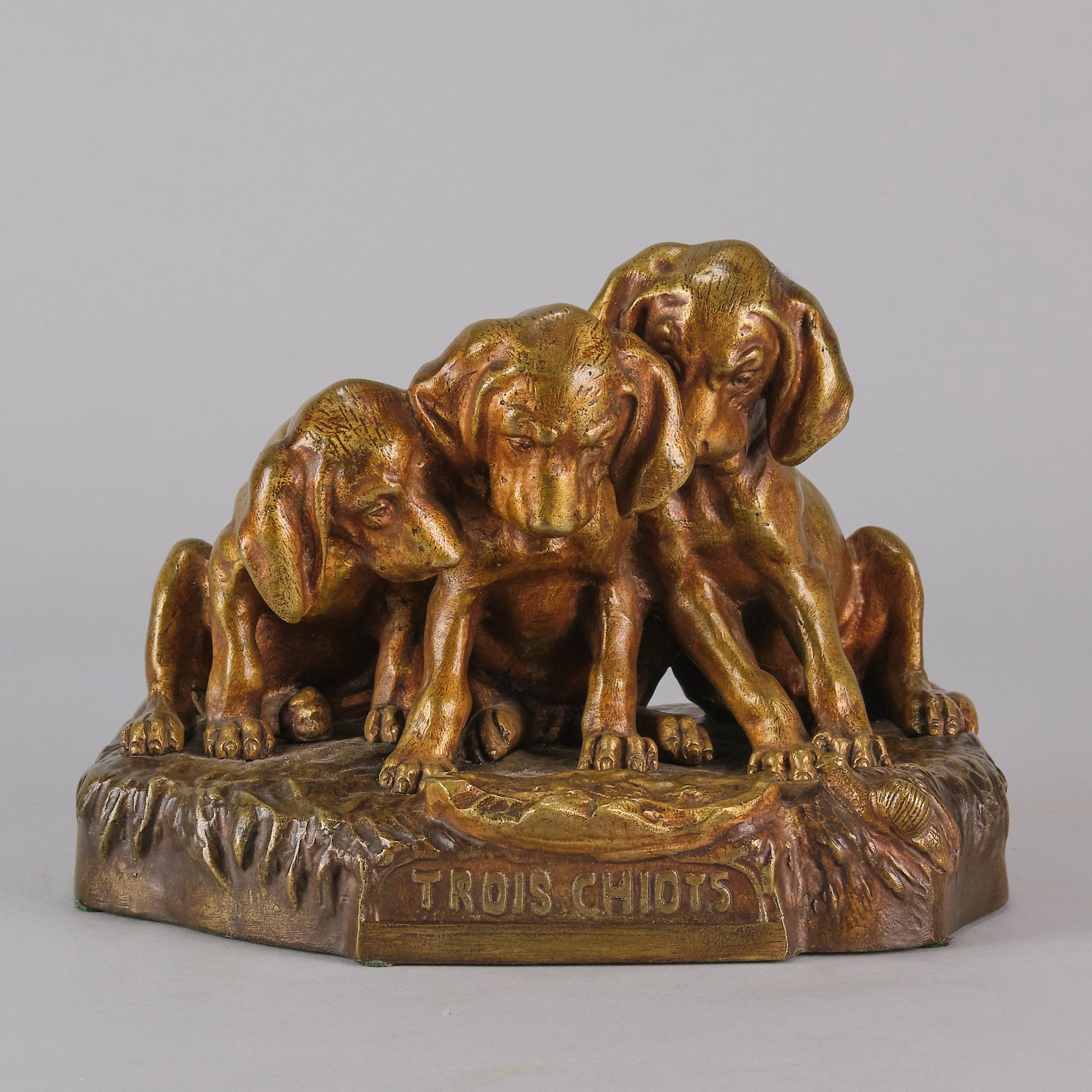 Art Nouveau Animalier Bronze Sculpture Entitled 