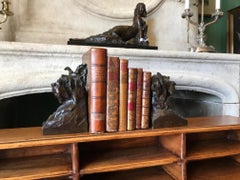 Animalier Bronze Sculptures of Scotties Dog Bookend by Maximillien Fiot Art Deco