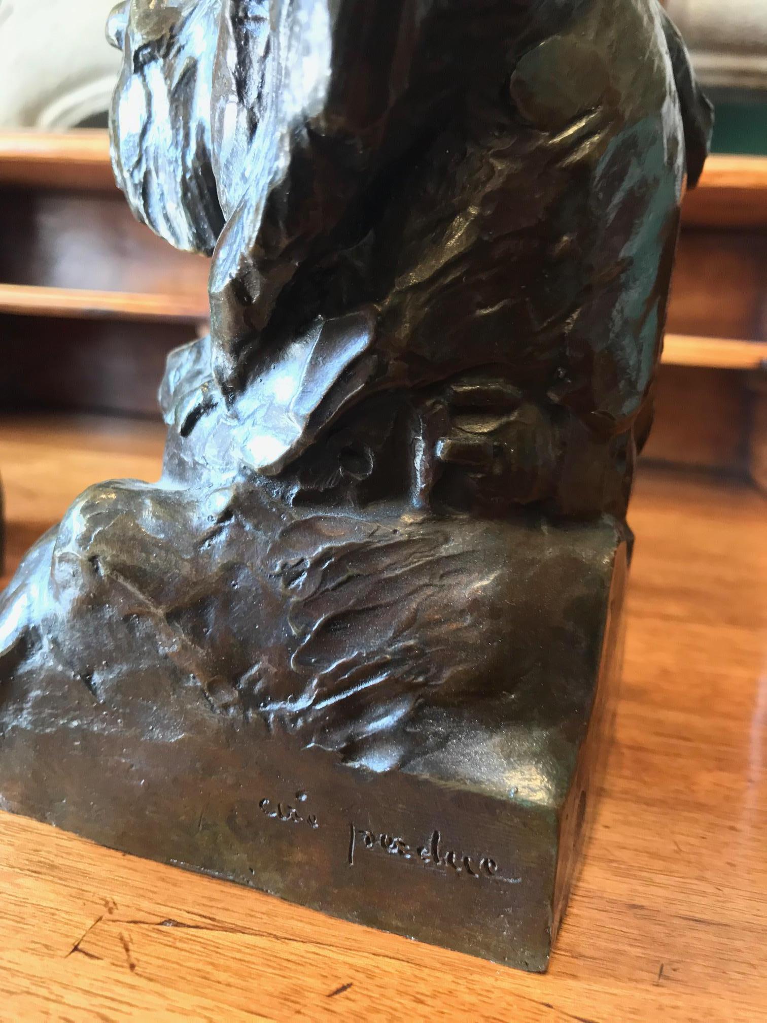 Animalier Bronze Sculptures of Scotties Dog Bookend by Maximillien Fiot Art Deco 2