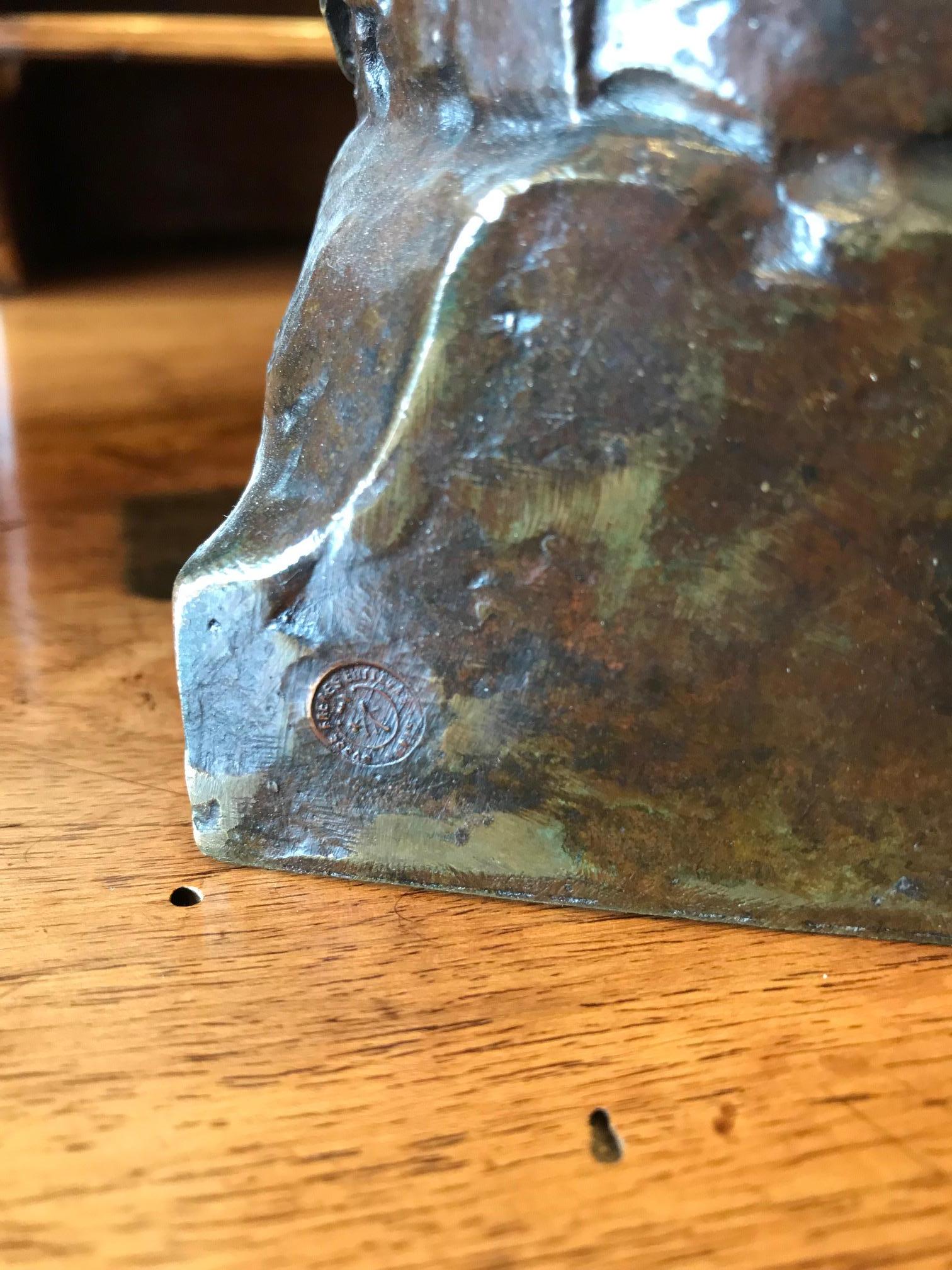 Animalier Bronze Sculptures of Scotties Dog Bookend by Maximillien Fiot Art Deco 4