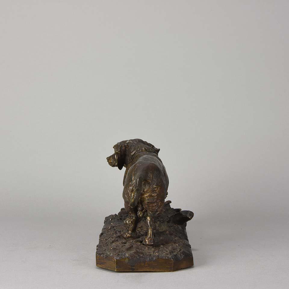 Mid-19th Century Animalier Bronze Study Entitled 'Chien Basset À Jambes Torses' by P J Mêne