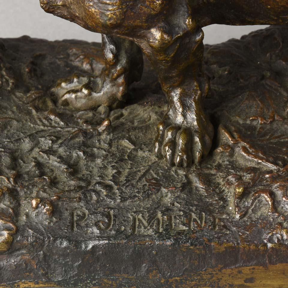 Animalier Bronze Study Entitled 'Chien Basset À Jambes Torses' by P J Mêne 2