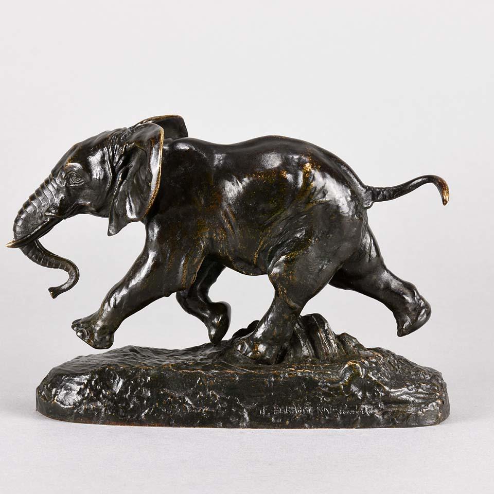 French Animalier Bronze Study Entitled 'Elephant Du Senegal' by Antoine L Barye