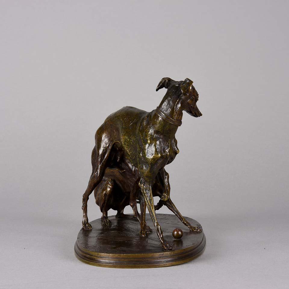 Other Animalier Bronze Study Entitled 'Jiji & Giselle' by Pierre Jules Mêne