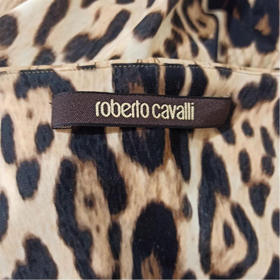 Marrone Abito Roberto Cavalli Animalier taglia 38 in vendita