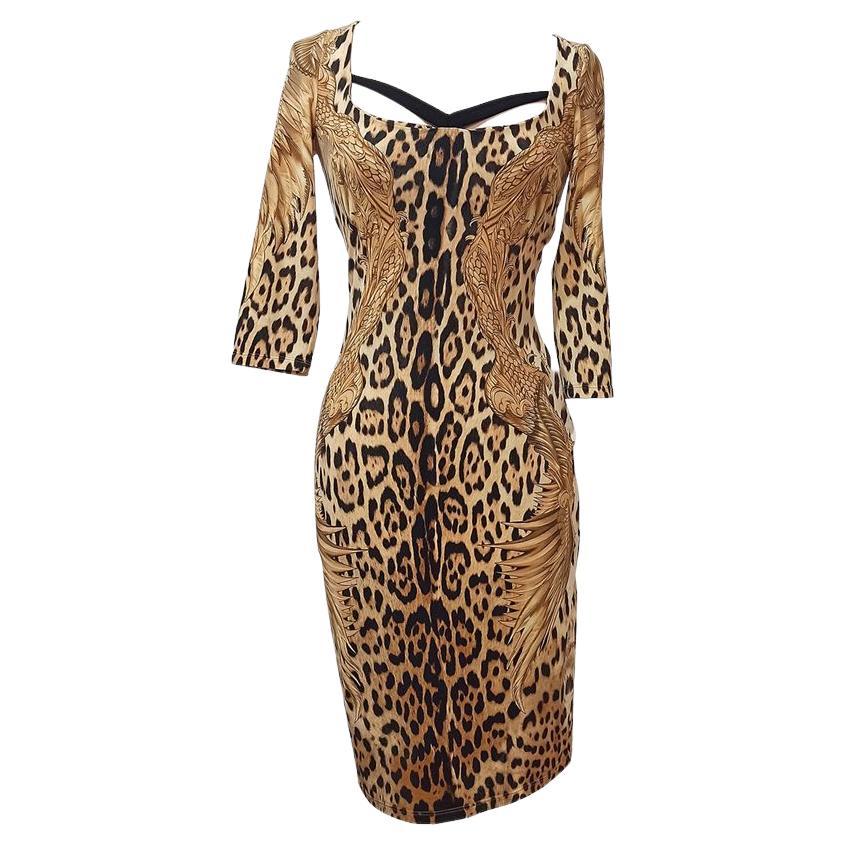 Abito Roberto Cavalli Animalier taglia 38 in vendita