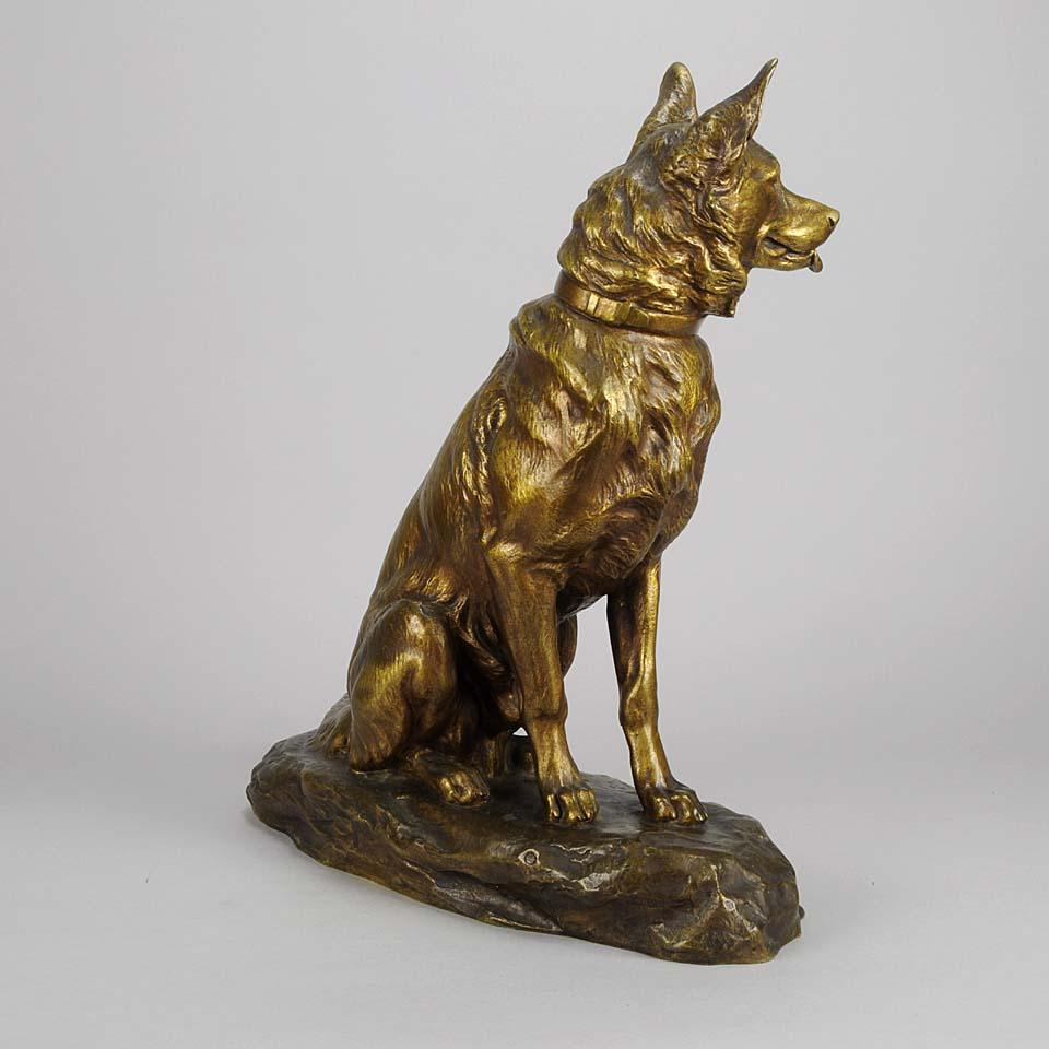 Calco Animalier Studio in bronzo dorato intitolato 