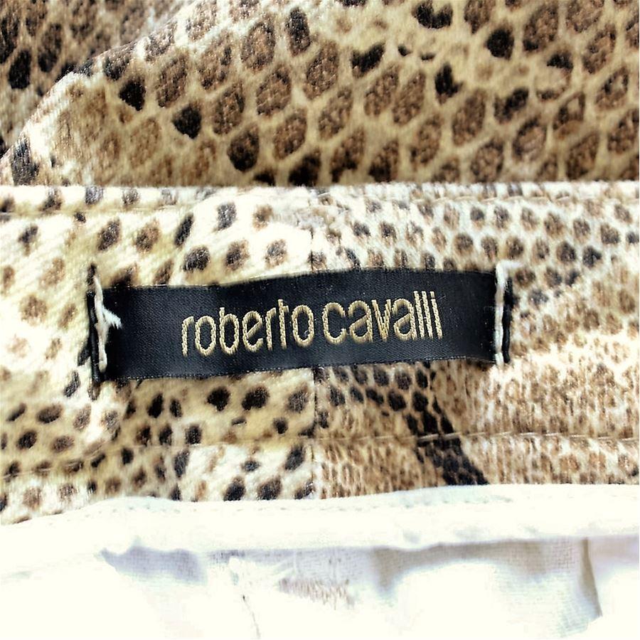 Roberto Cavalli Animalier pants size 42 In Excellent Condition For Sale In Gazzaniga (BG), IT