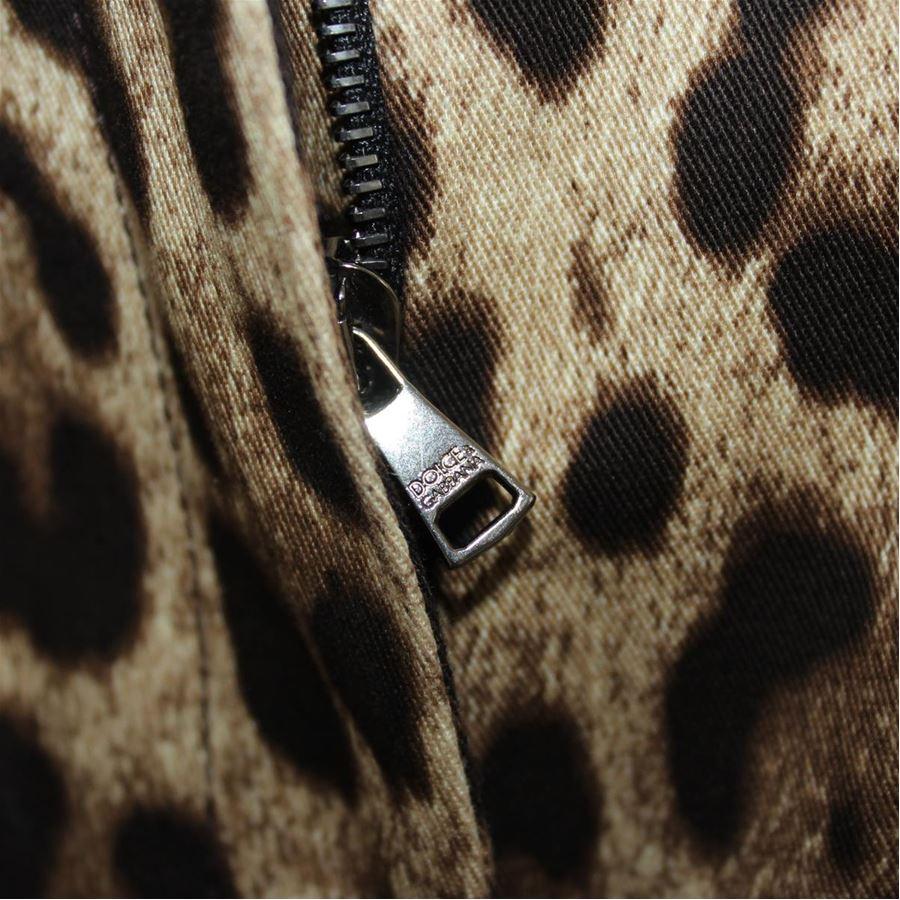 Black Dolce & Gabbana Animalier Pants size 42
