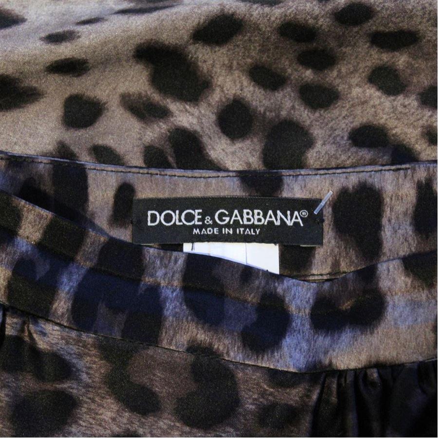 Dolce & Gabbana Animalier skirt size 38 In Excellent Condition For Sale In Gazzaniga (BG), IT