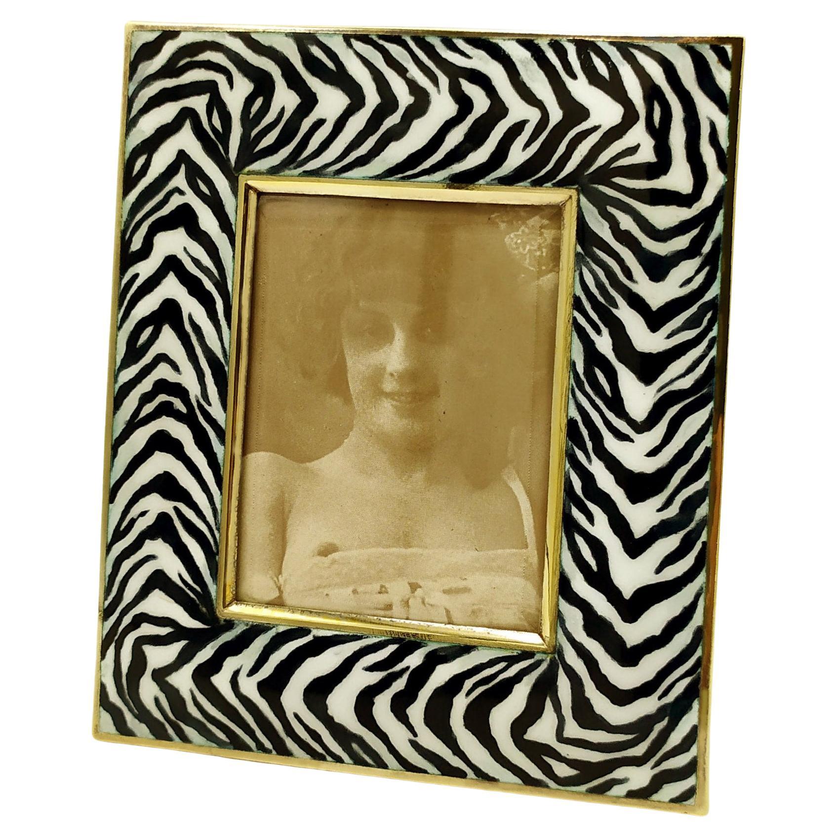 Animalier Zebra Pattern Frame hand painted Salimbeni