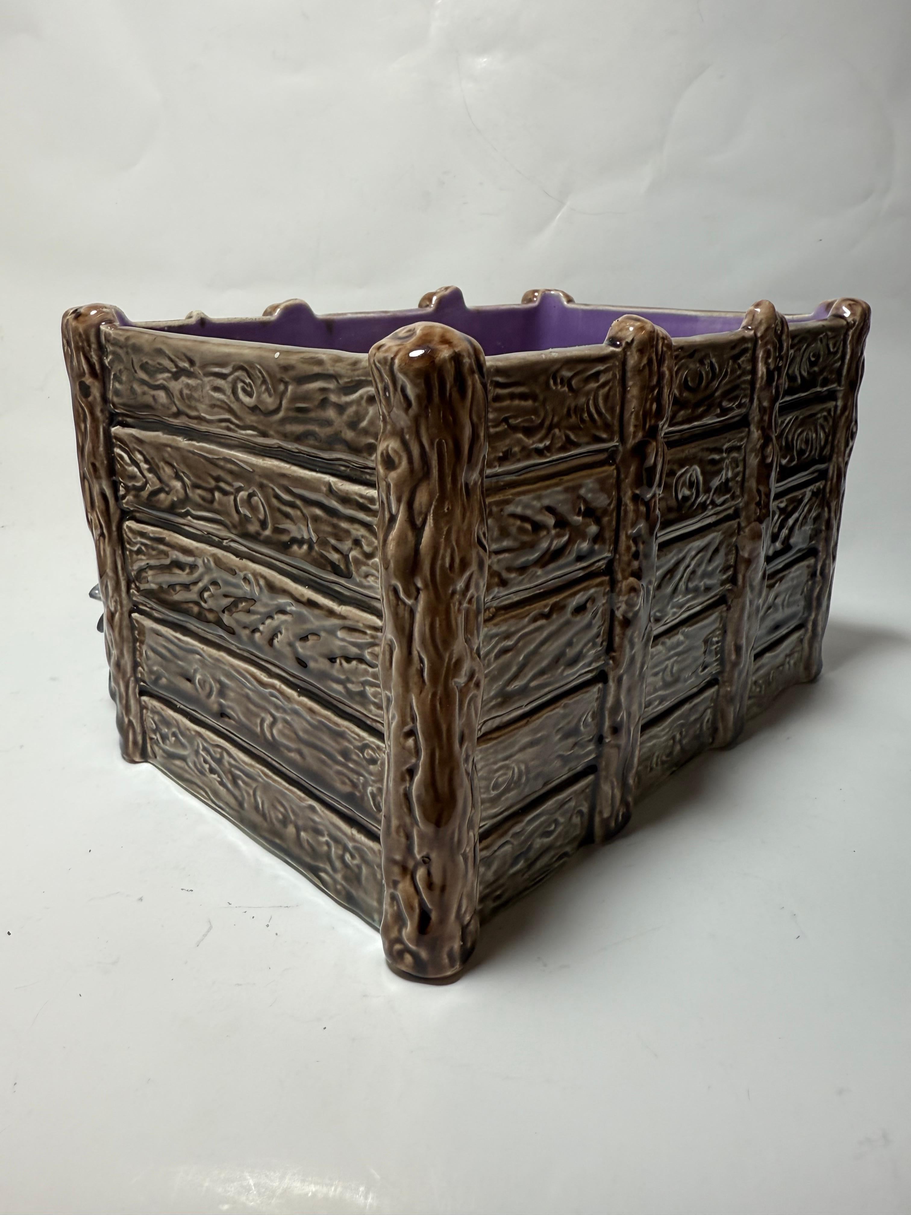 Majolika Jardiniere Gustavsberg Sweden  1860-1890 For Sale 3