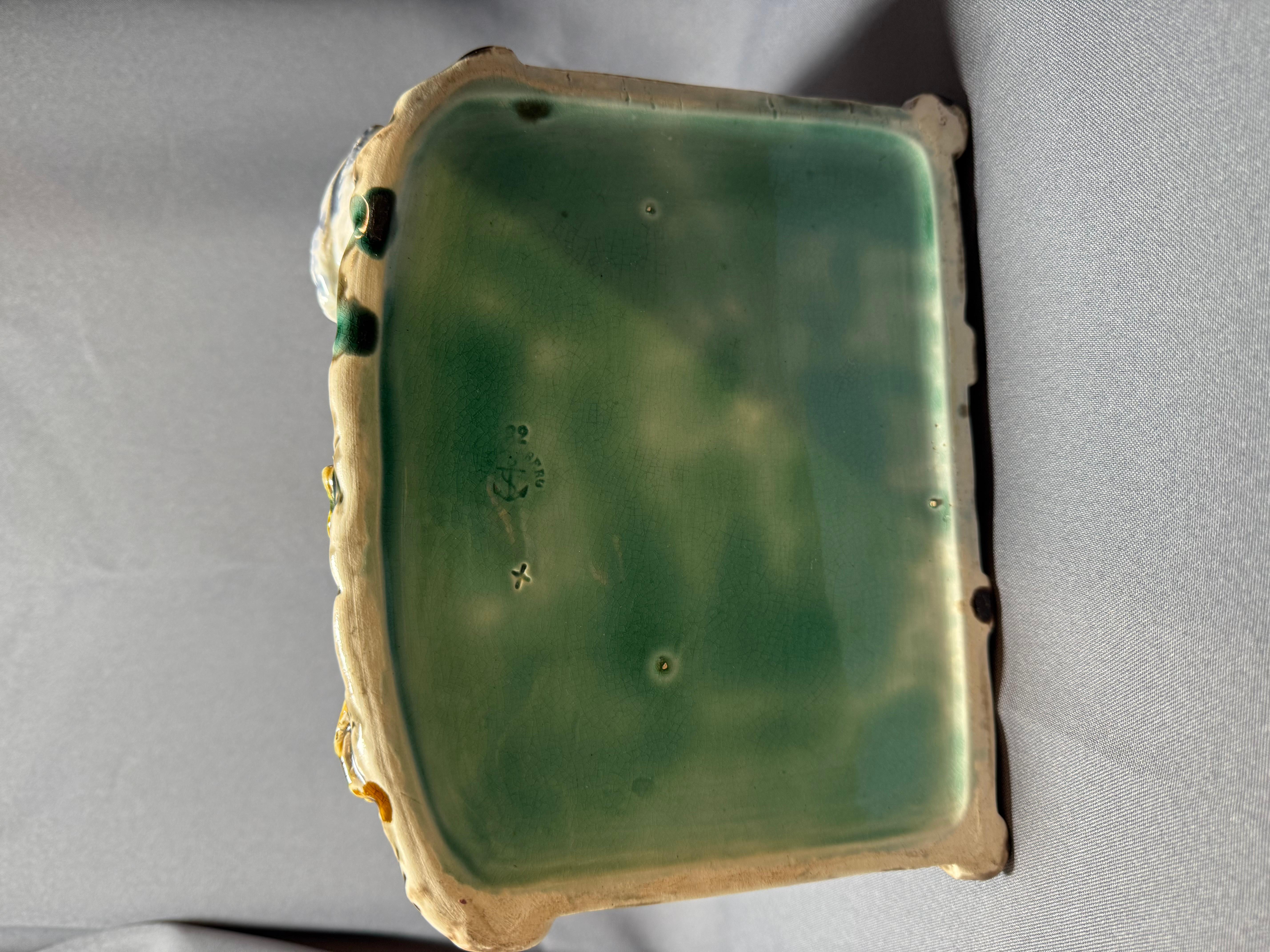Majolika Jardiniere Gustavsberg Sweden  1860-1890 For Sale 11