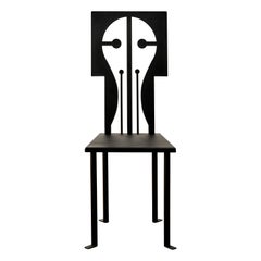 Animate Objects Epona Iron Side Chair in Black Powder Coat
