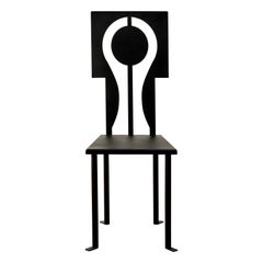 Animate Objects Luna Iron Side Chair in Black Powder Coat
