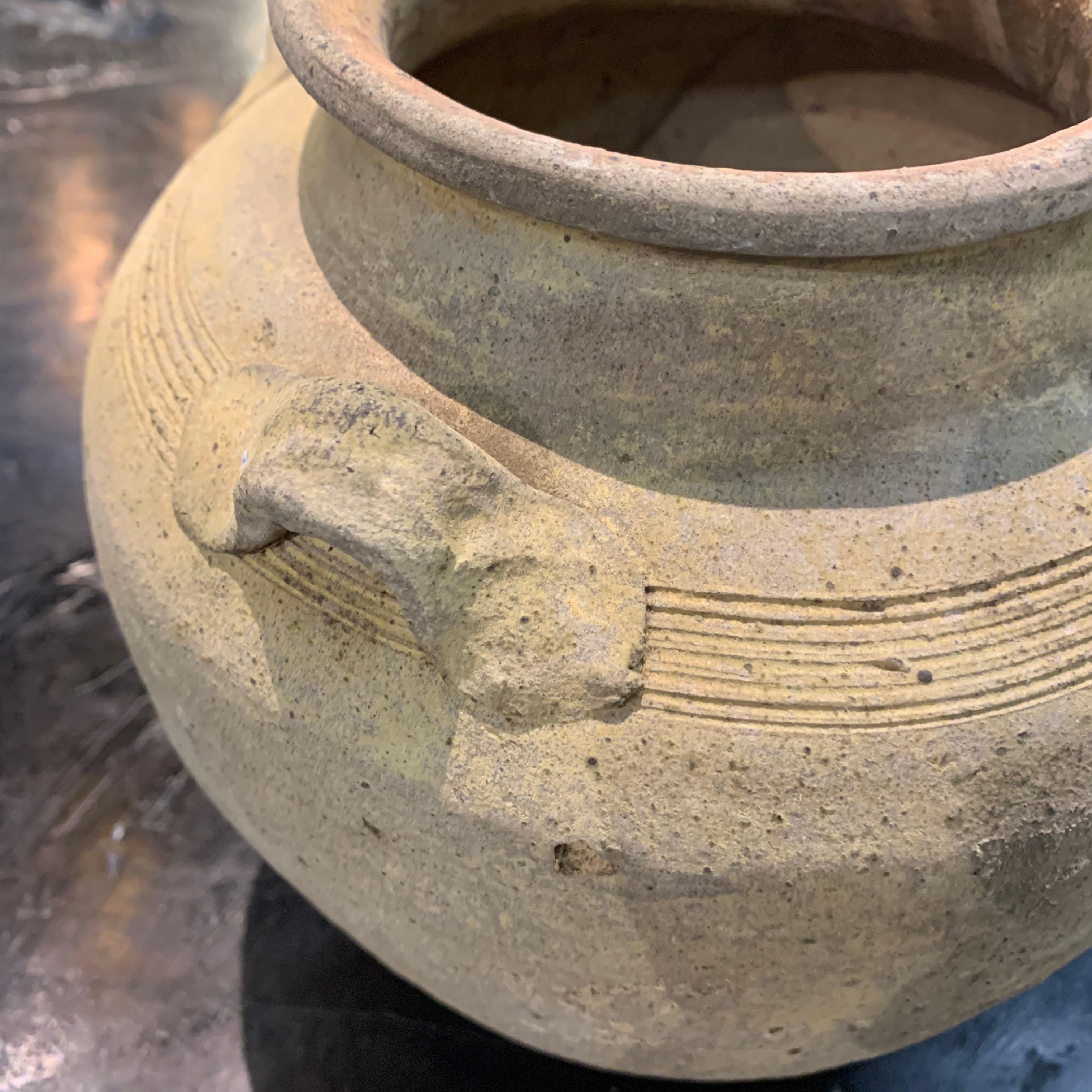 Asian 15th Century Weathered Four Handled Animist Vase, Vietnam