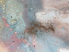 Cosmic Lights - Abstract Painting Colors Pale Brown Beige Yellow Green
