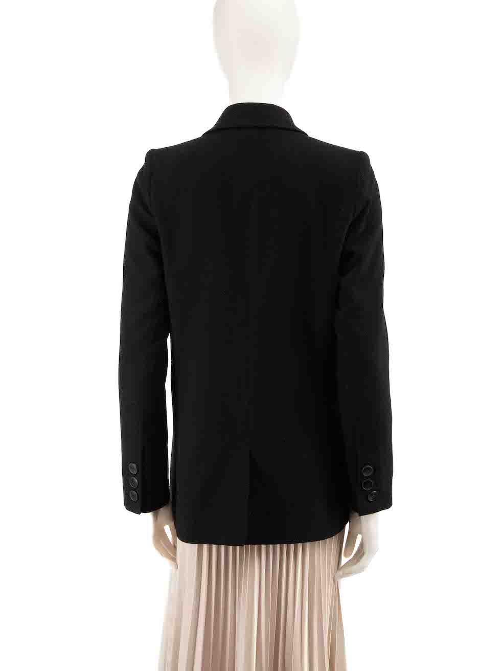 Anine Bing Black Shoulder Pad Blazer Size S In Good Condition For Sale In London, GB