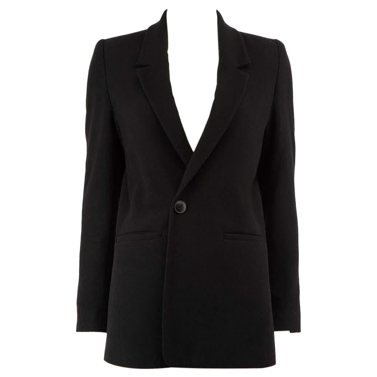 Anine Bing Black Shoulder Pad Blazer Size S