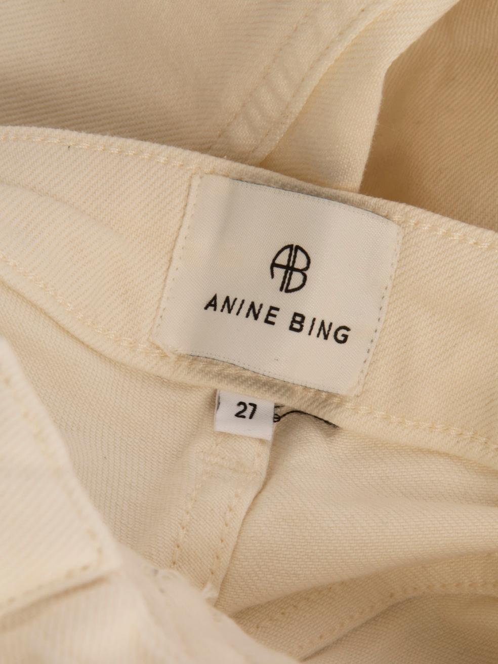 De las mujeres Vaqueros largos de pierna recta color crudo Anine Bing Talla M en venta
