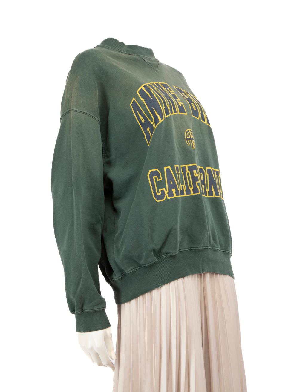 CONDITION is Very good. Minimal wear to Sweatshirt is evident. Brand letters on the back of neck have started to wear off on this used Anine Bing designer resale item. Please note this sweatshirt has a purposeful distressed design.
 
 Details
