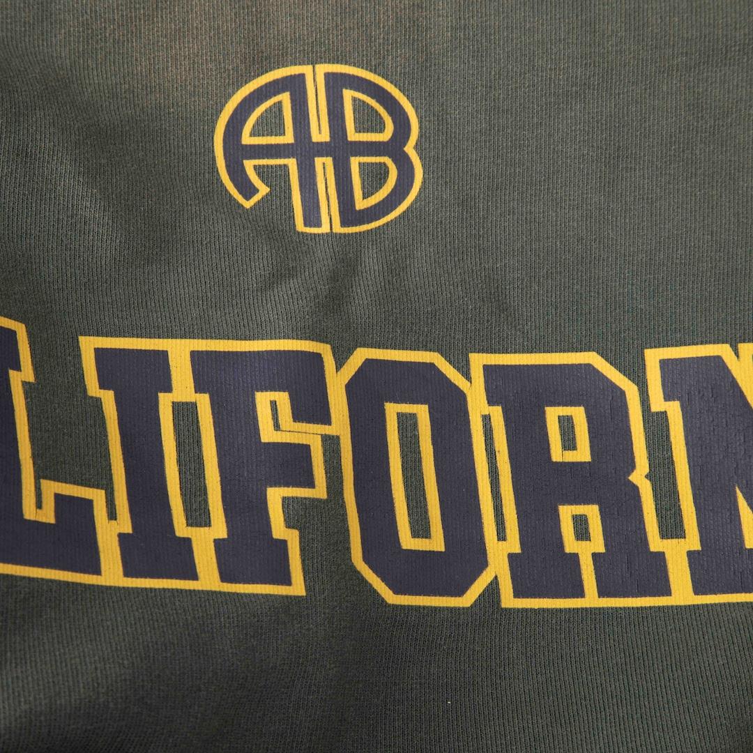 Anine Bing Green Logo California Print Sweatshirt Size XS In Good Condition In London, GB