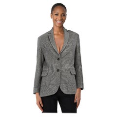 Anine Bing Grey Houndstooth Single Breast Blazer Size XXS