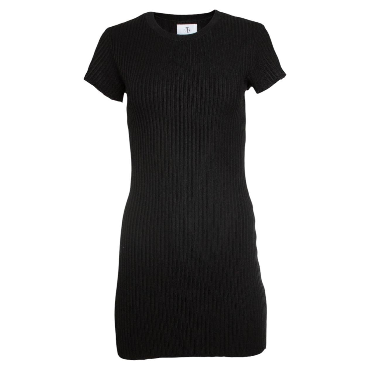 Anine Bing, Ribbed dress in black